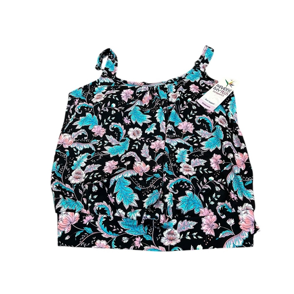 PARADISE BAY swirl my way blouson swim top